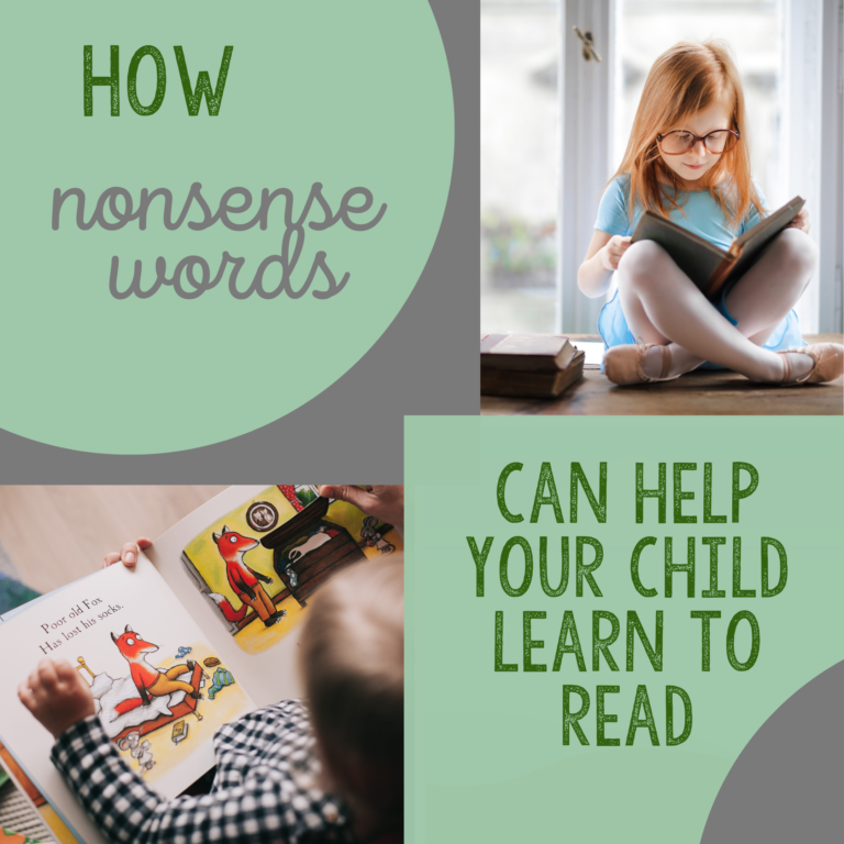 How nonsense words can help your child learn to read