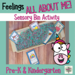 Feelings all about me sensory bin activity to learn about feelings