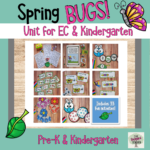 Spring bugs unit for pre-k and kindergarten